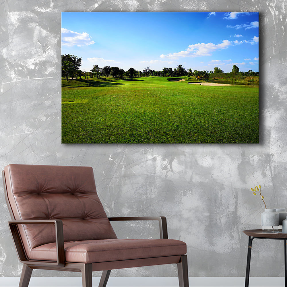 Golf Course Landscape, Golf Art Print,Gifts Golf Lover