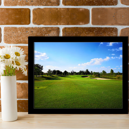 Golf Course Landscape, Framed Art Print Wall Decor, Picture Framed
