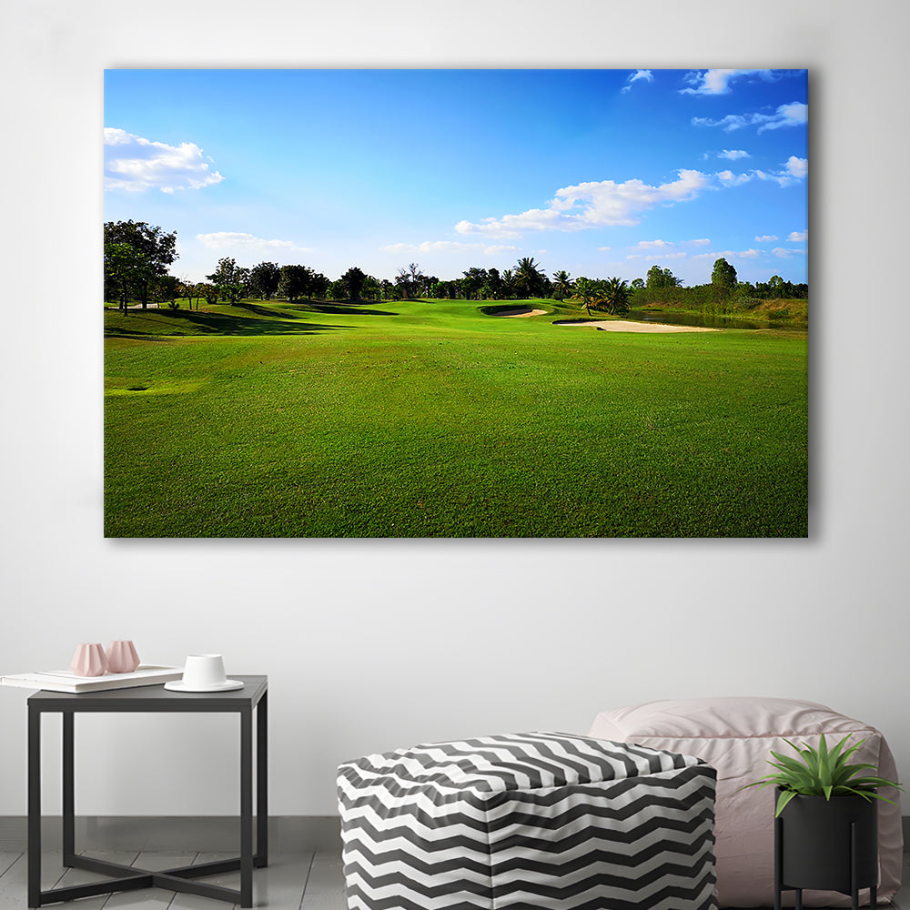 Golf Course Landscape, Golf Art Print,Gifts Golf Lover