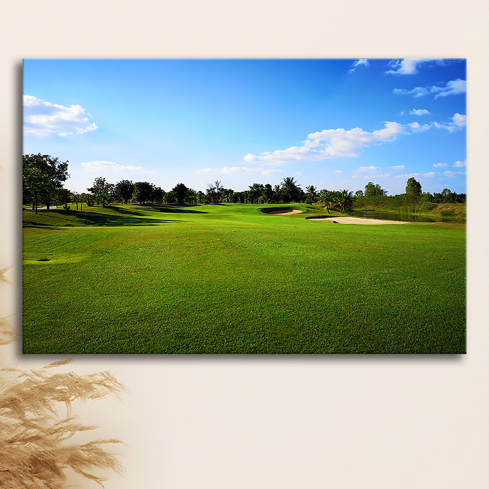 Golf Course Landscape, Golf Art Print,Gifts Golf Lover