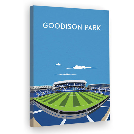 Goodison Park, Everton Stadium Wall Art Print, Football Stadium Art Decor, Canvas Prints Wall Art, Man Cave Decor
