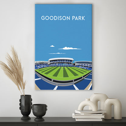 Goodison Park, Everton Stadium Wall Art Print, Football Stadium Art Decor, Canvas Prints Wall Art, Man Cave Decor