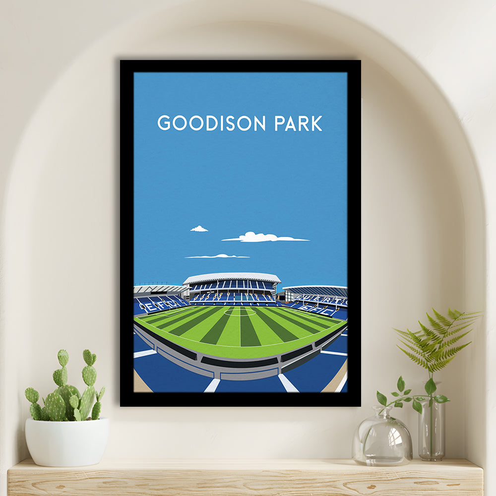 Goodison Park, Everton Stadium Wall Art Print, Football Stadium Art Decor, Framed Art Prints Wall Decor