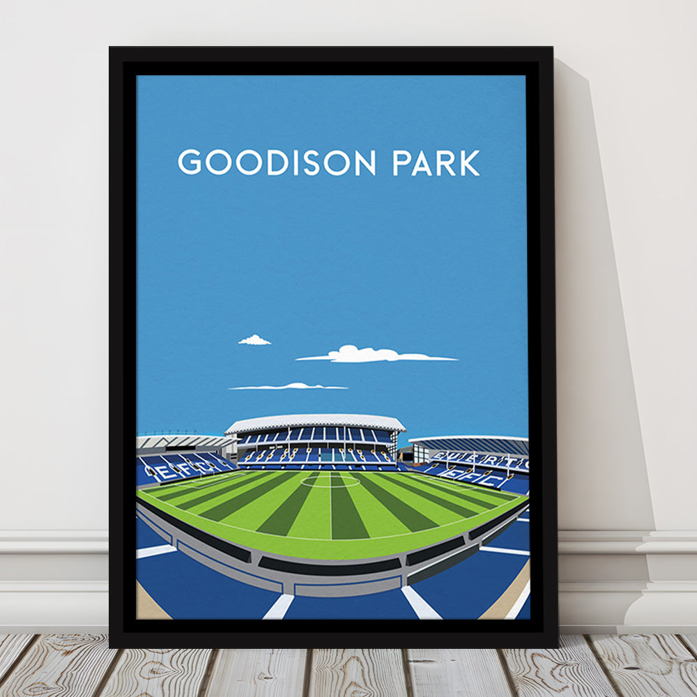 Goodison Park, Everton Stadium Wall Art Print, Football Stadium Art Decor, Framed Canvas Prints Wall Art