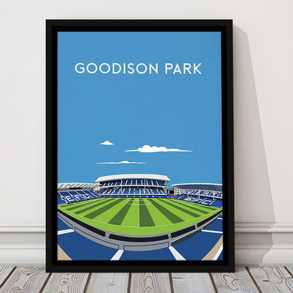Goodison Park, Everton Stadium Wall Art Print, Football Stadium Art Decor, Framed Canvas Prints Wall Art