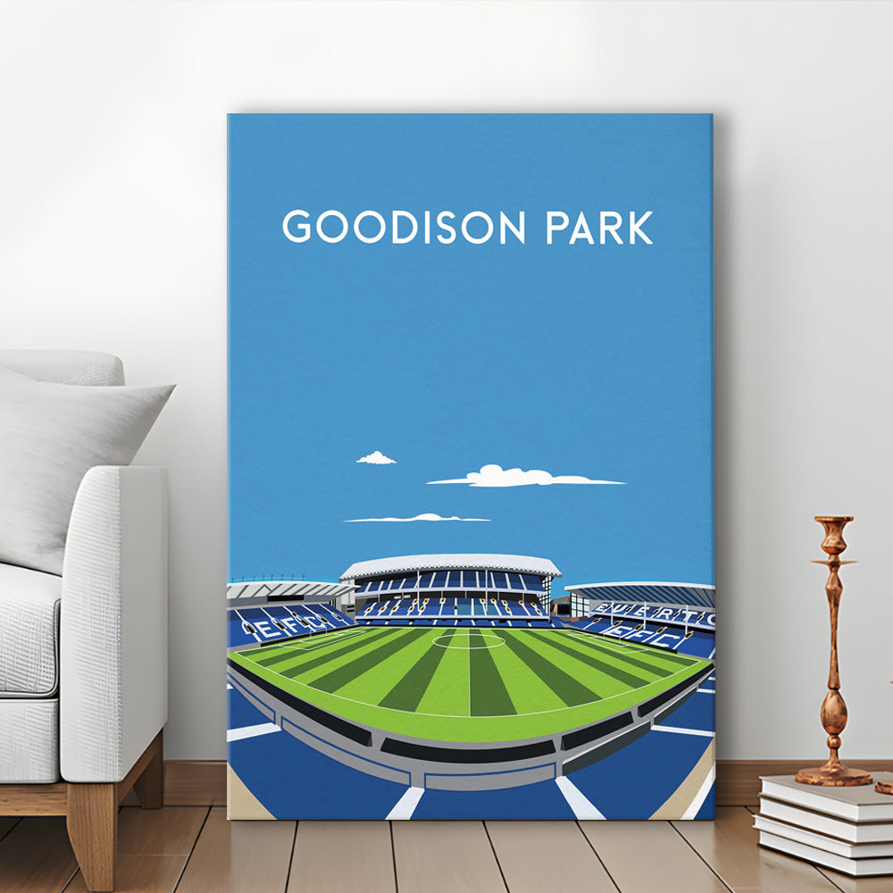 Goodison Park, Everton Stadium Wall Art Print, Football Stadium Art Decor, Canvas Prints Wall Art, Man Cave Decor