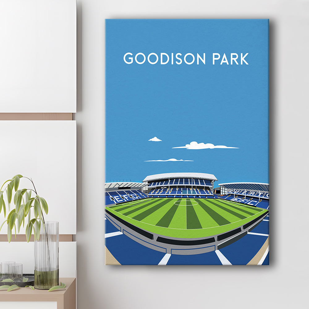 Goodison Park, Everton Stadium Wall Art Print, Football Stadium Art Decor, Canvas Prints Wall Art, Man Cave Decor
