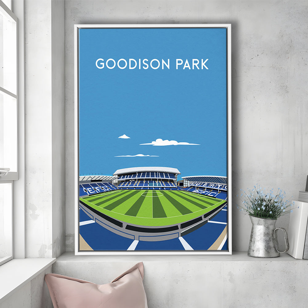 Goodison Park, Everton Stadium Wall Art Print, Football Stadium Art Decor, Framed Canvas Prints Wall Art