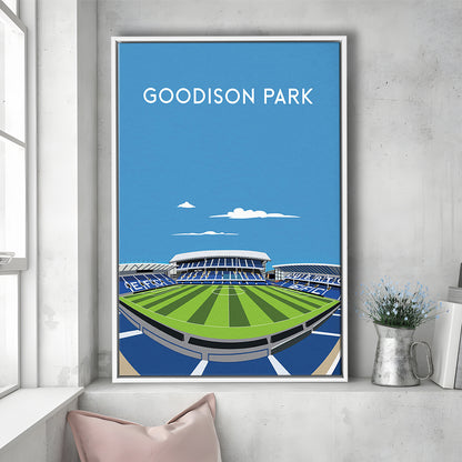 Goodison Park, Everton Stadium Wall Art Print, Football Stadium Art Decor, Framed Canvas Prints Wall Art