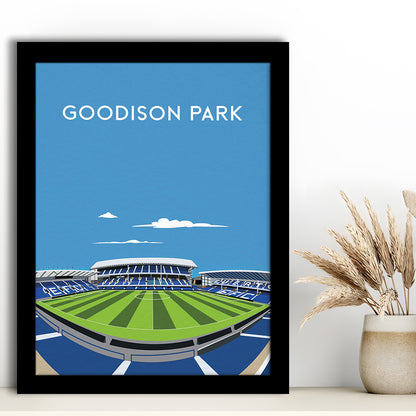 Goodison Park, Everton Stadium Wall Art Print, Football Stadium Art Decor, Framed Art Prints Wall Decor