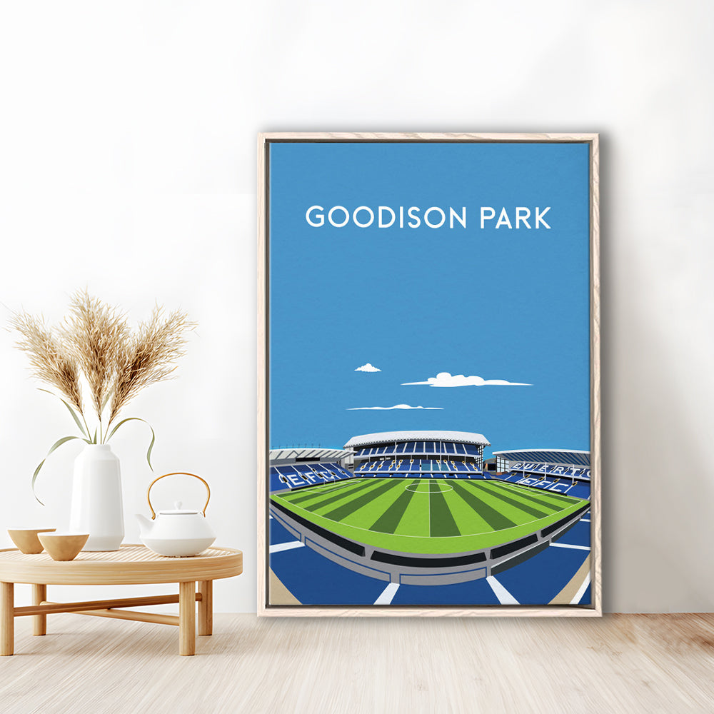 Goodison Park, Everton Stadium Wall Art Print, Football Stadium Art Decor, Framed Canvas Prints Wall Art
