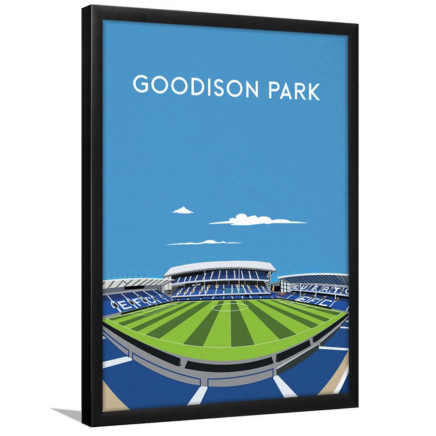 Goodison Park, Everton Stadium Wall Art Print, Football Stadium Art Decor, Framed Art Prints Wall Decor
