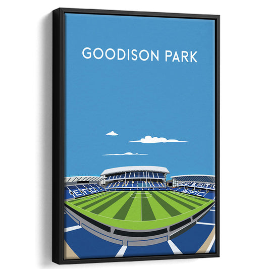 Goodison Park, Everton Stadium Wall Art Print, Football Stadium Art Decor, Framed Canvas Prints Wall Art