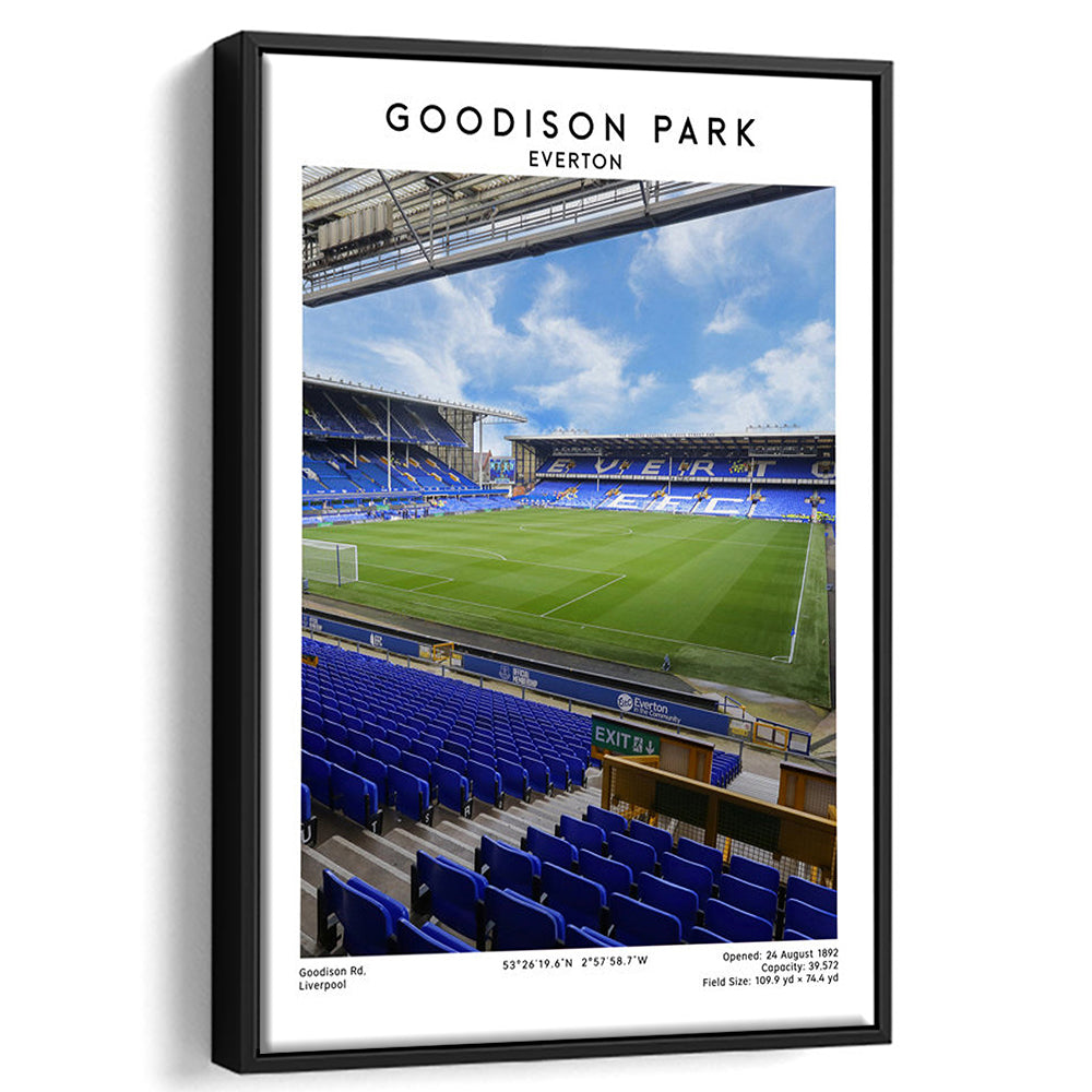 Goodison Park Print, Everton Stadium Wall Art, Football Stadium Art Decor, Framed Canvas Prints Wall Art