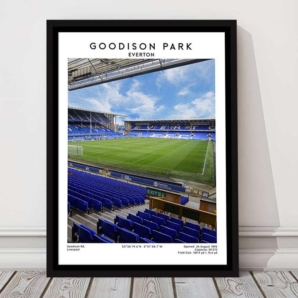 Goodison Park Print, Everton Stadium Wall Art, Football Stadium Art Decor, Framed Canvas Prints Wall Art