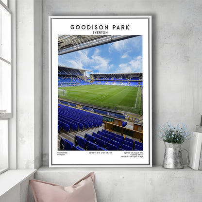 Goodison Park Print, Everton Stadium Wall Art, Football Stadium Art Decor, Framed Canvas Prints Wall Art