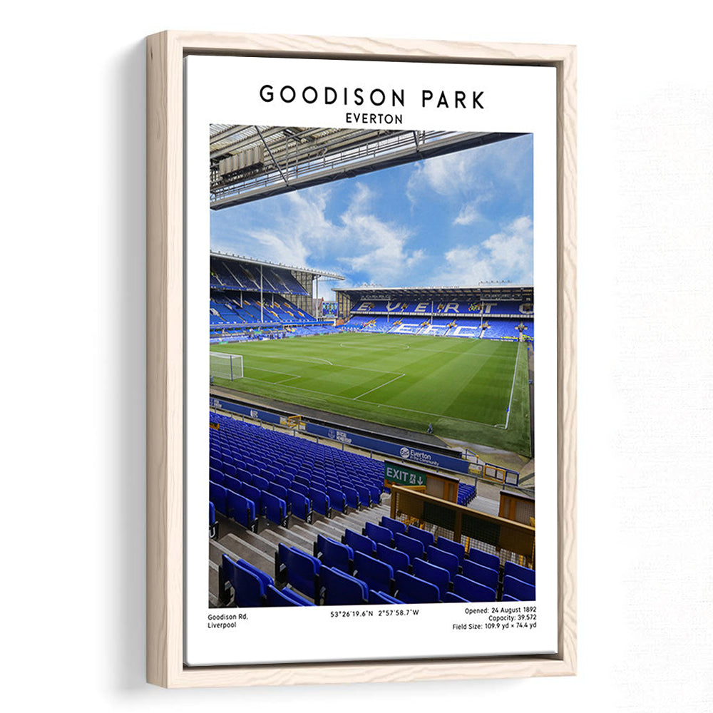Goodison Park Print, Everton Stadium Wall Art, Football Stadium Art Decor, Framed Canvas Prints Wall Art