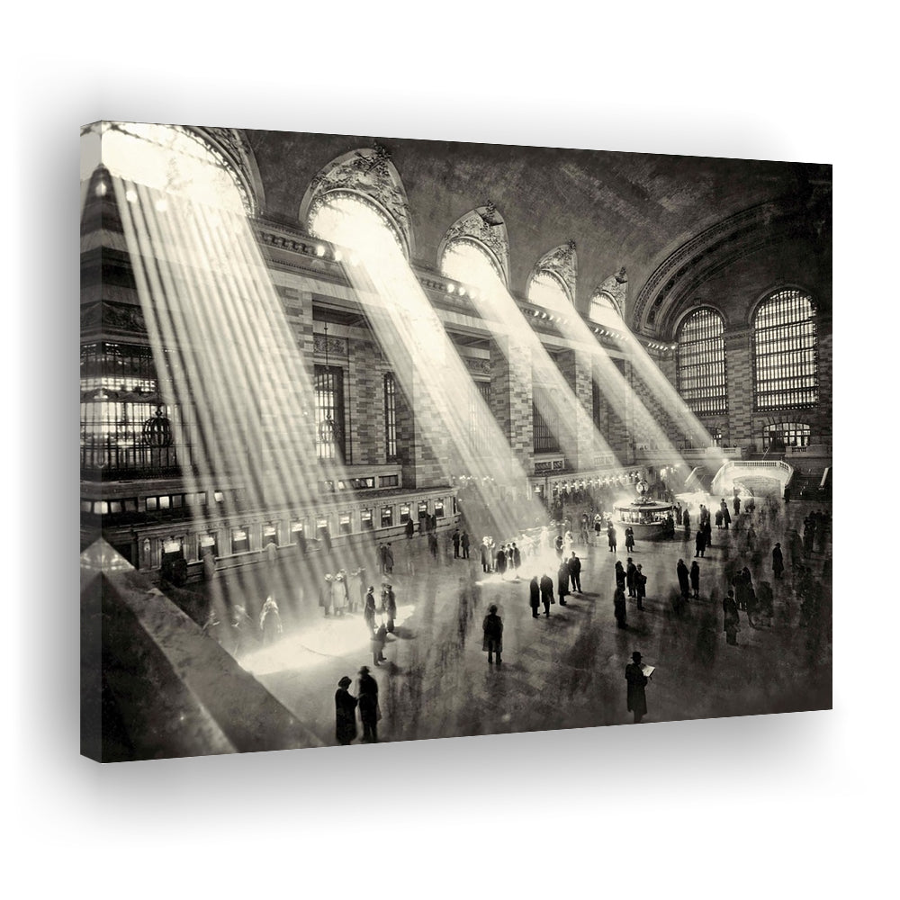 Grand Central Terminal New York 1930 Large Stretched Canvas, Cavas Print Wall Art Hom Decor