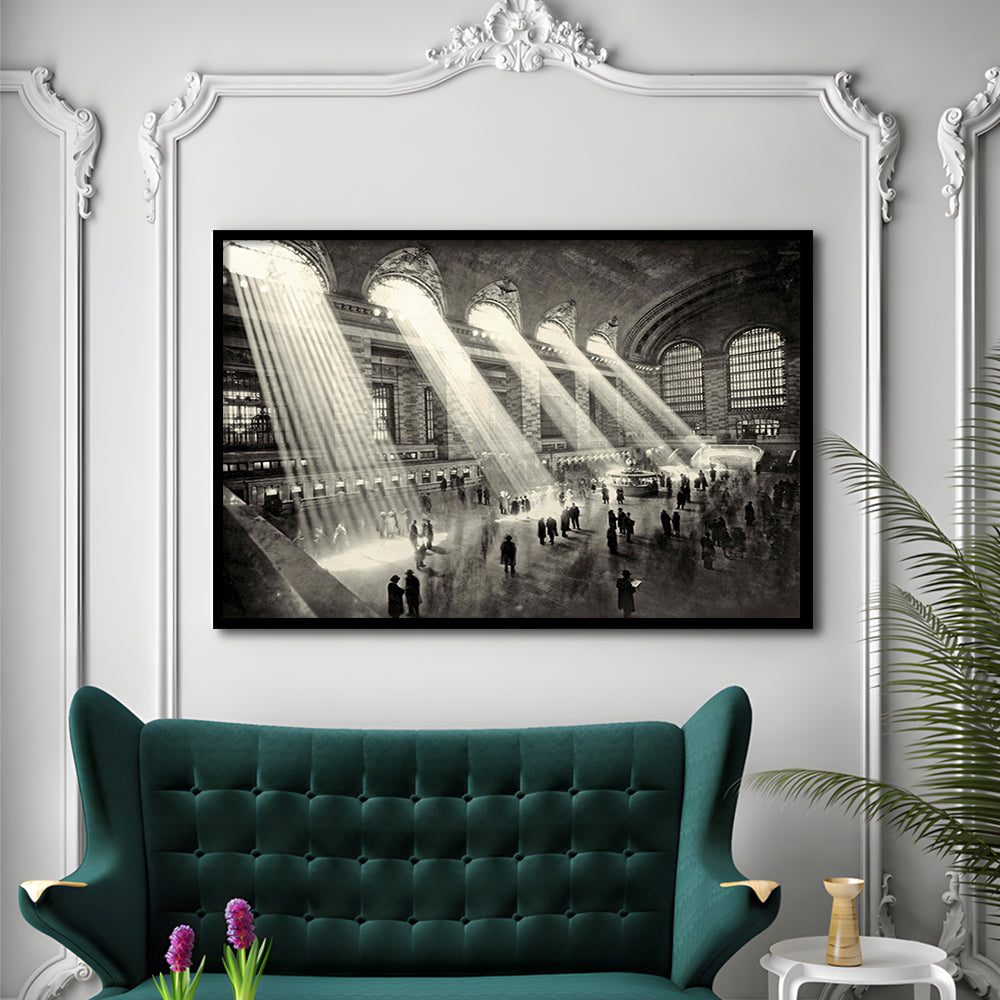 Grand Central Terminal New York 1930 LargeArt Prints, Framed Art Print, Picture Framed