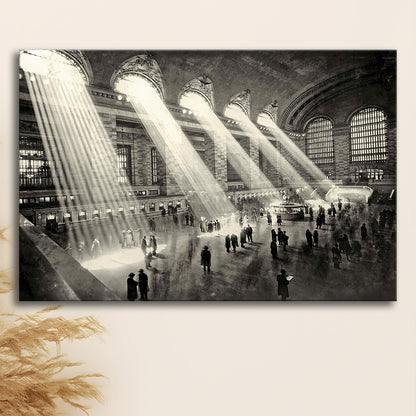 Grand Central Terminal New York 1930 Large Stretched Canvas, Cavas Print Wall Art Hom Decor