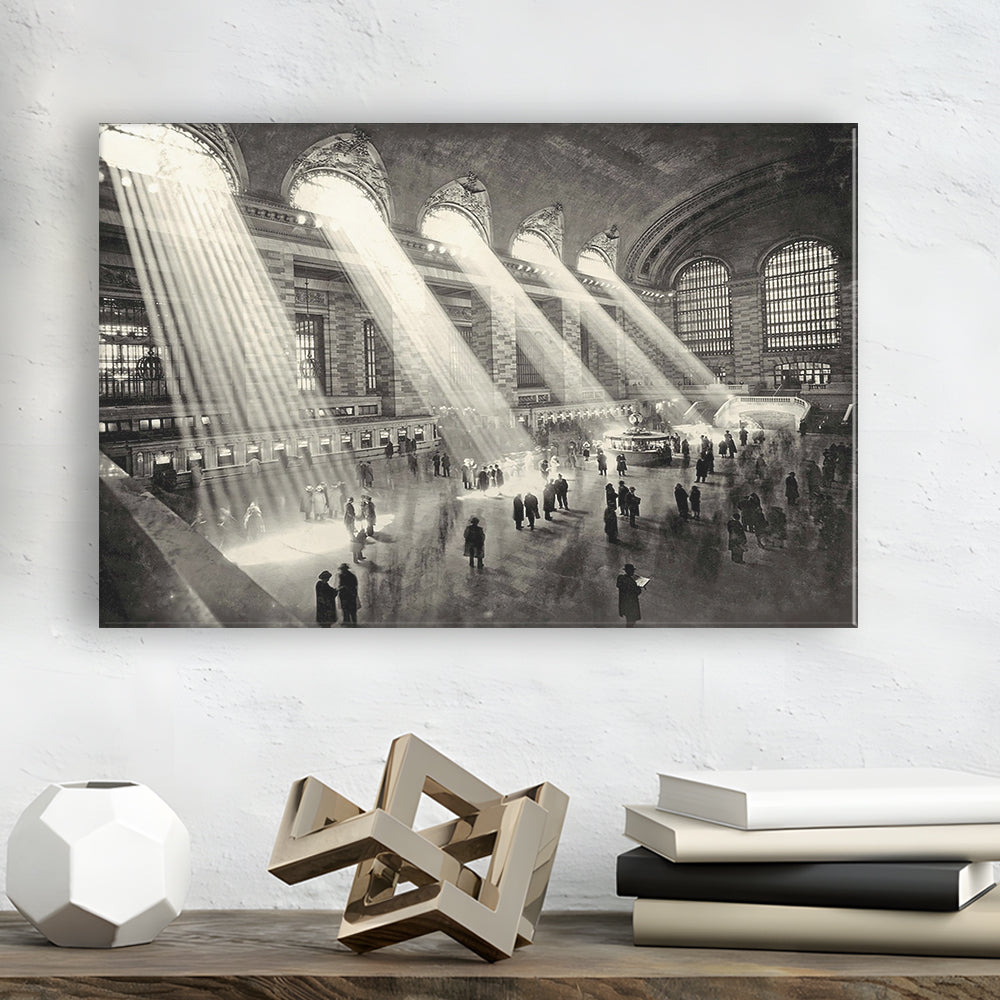 Grand Central Terminal New York 1930 Large Stretched Canvas, Cavas Print Wall Art Hom Decor