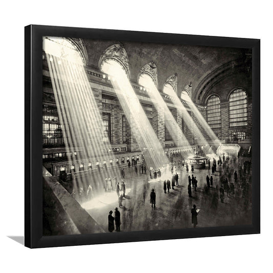 Grand Central Terminal New York 1930 LargeArt Prints, Framed Art Print, Picture Framed