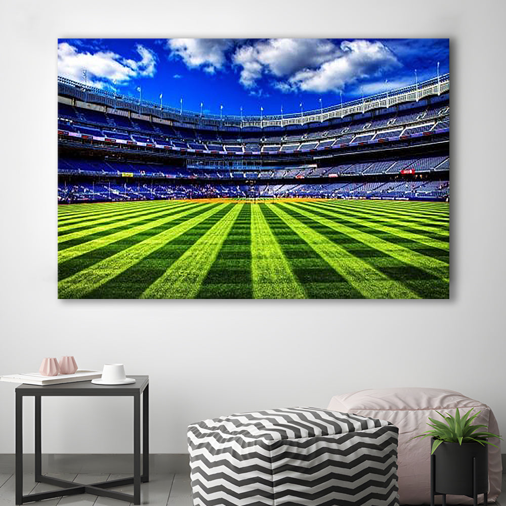 Grass Yankee Stadium, Stadium Canvas, Sport Art, Gift for him, Man Cave Decor, Art Print, Canvas Print Wall Art