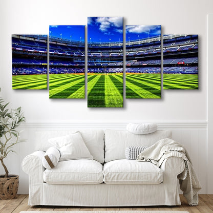 Grass Yankee Stadium, Stadium Canvas, Sport Art, Gift for him, 5 Panel, Large Canvas, Canvas Print Wall Art