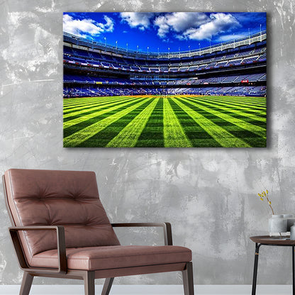 Grass Yankee Stadium, Stadium Canvas, Sport Art, Gift for him, Man Cave Decor, Art Print, Canvas Print Wall Art