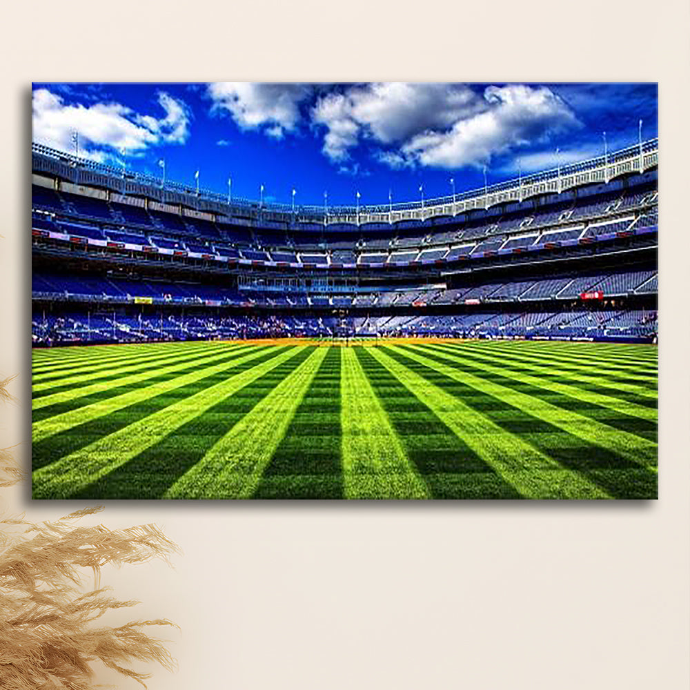 Grass Yankee Stadium, Stadium Canvas, Sport Art, Gift for him, Man Cave Decor, Art Print, Canvas Print Wall Art