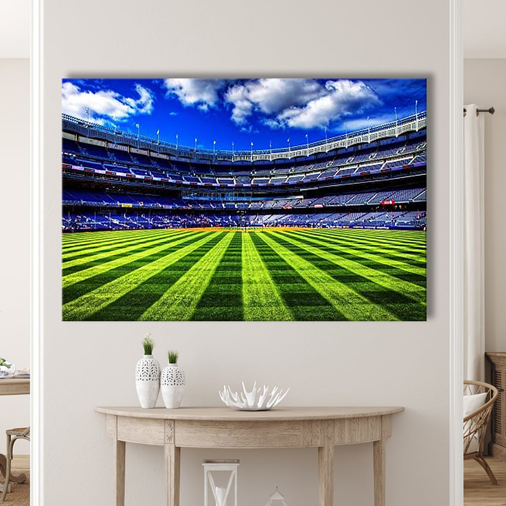 Grass Yankee Stadium, Stadium Canvas, Sport Art, Gift for him, Man Cave Decor, Art Print, Canvas Print Wall Art