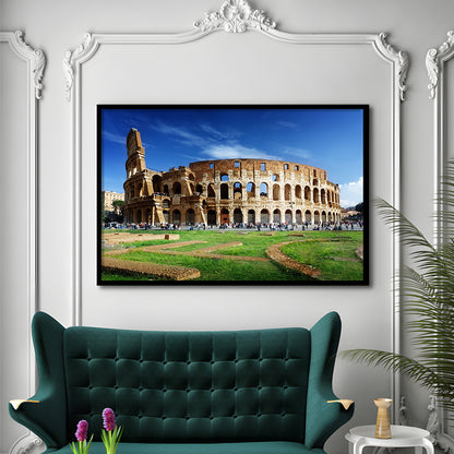 Great Colosseum, Stadium Canvas, Sport Art, Gift for him, Framed Art Print Wall Decor, Picture Framed