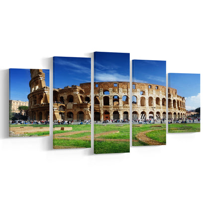 Great Colosseum, Stadium Canvas, Sport Art, Gift for him, 5 Panel, Large Canvas, Canvas Print Wall Art