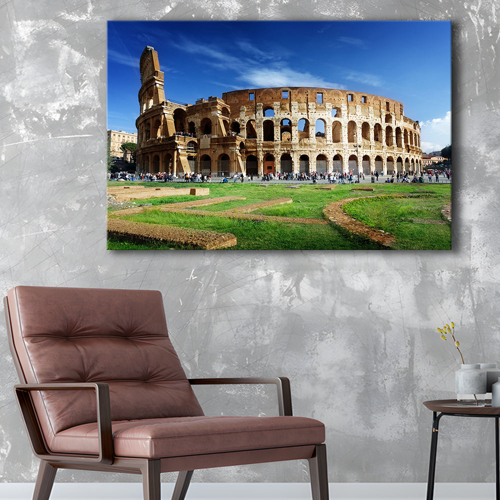 Great Colosseum, Stadium Canvas, Sport Art, Gift for him, Man Cave Decor, Art Print, Canvas Print Wall Art