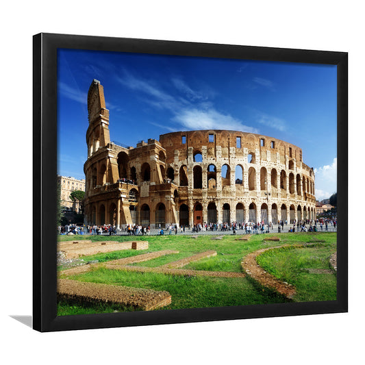 Great Colosseum, Stadium Canvas, Sport Art, Gift for him, Framed Art Print Wall Decor, Picture Framed