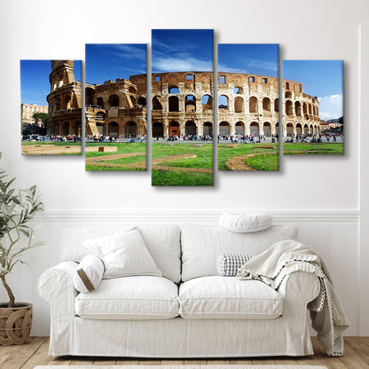 Great Colosseum, Stadium Canvas, Sport Art, Gift for him, 5 Panel, Large Canvas, Canvas Print Wall Art