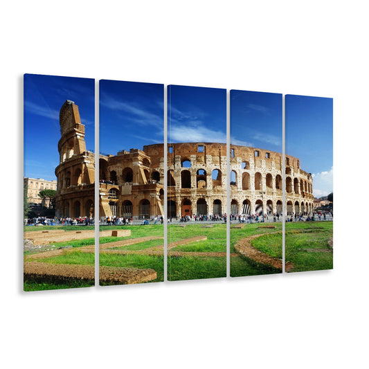 Great Colosseum, Stadium Canvas, Sport Art, 5 Panel B, Extra Large Canvas, Canvas Print Wall Art
