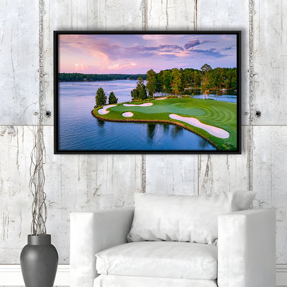 Great Waters At Reynolds Lake Oconee Golf Courses, Floating Framed Canvas Print Wall Art