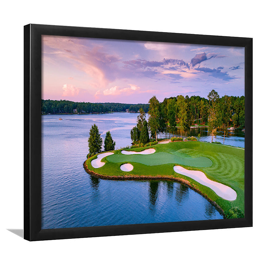 Great Waters At Reynolds Lake Oconee Golf Courses, Framed Art Print Wall Decor, Picture Framed