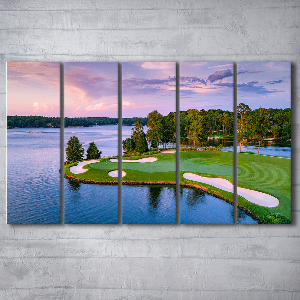 Great Waters At Reynolds Lake Oconee Golf Courses, Golf Art Print, Extra Large Canvas Print Wall Art