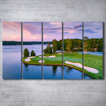 Great Waters At Reynolds Lake Oconee Golf Courses, Golf Art Print, Extra Large Canvas Print Wall Art