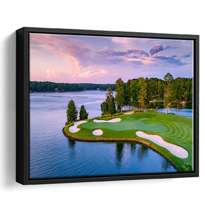 Great Waters At Reynolds Lake Oconee Golf Courses, Floating Framed Canvas Print Wall Art