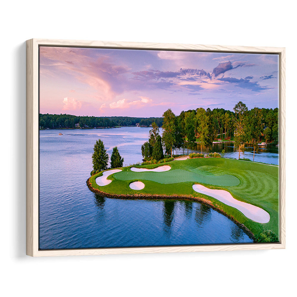 Great Waters At Reynolds Lake Oconee Golf Courses, Floating Framed Canvas Print Wall Art
