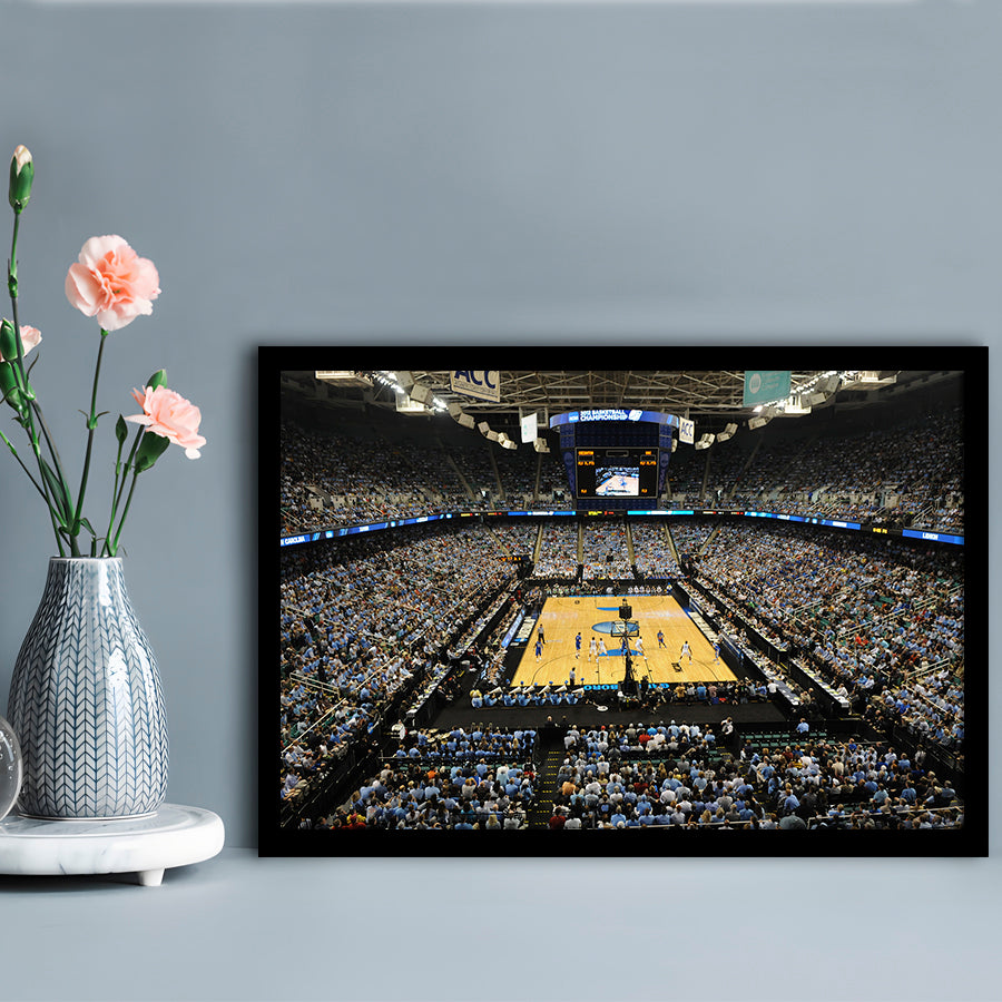 Greensboro Coliseum Complex, Stadium Canvas, Sport Art, Gift for him, Framed Art Print Wall Decor, Picture Framed