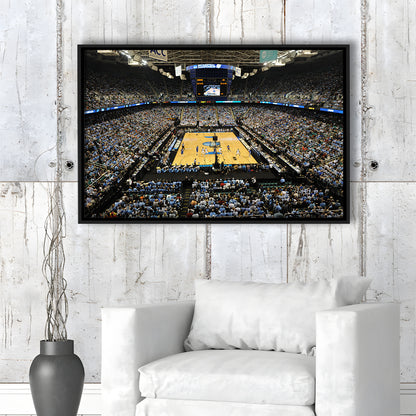 Greensboro Coliseum Complex, Stadium Canvas, Sport Art, Framed Canvas Print Wall Art, Floating Frame
