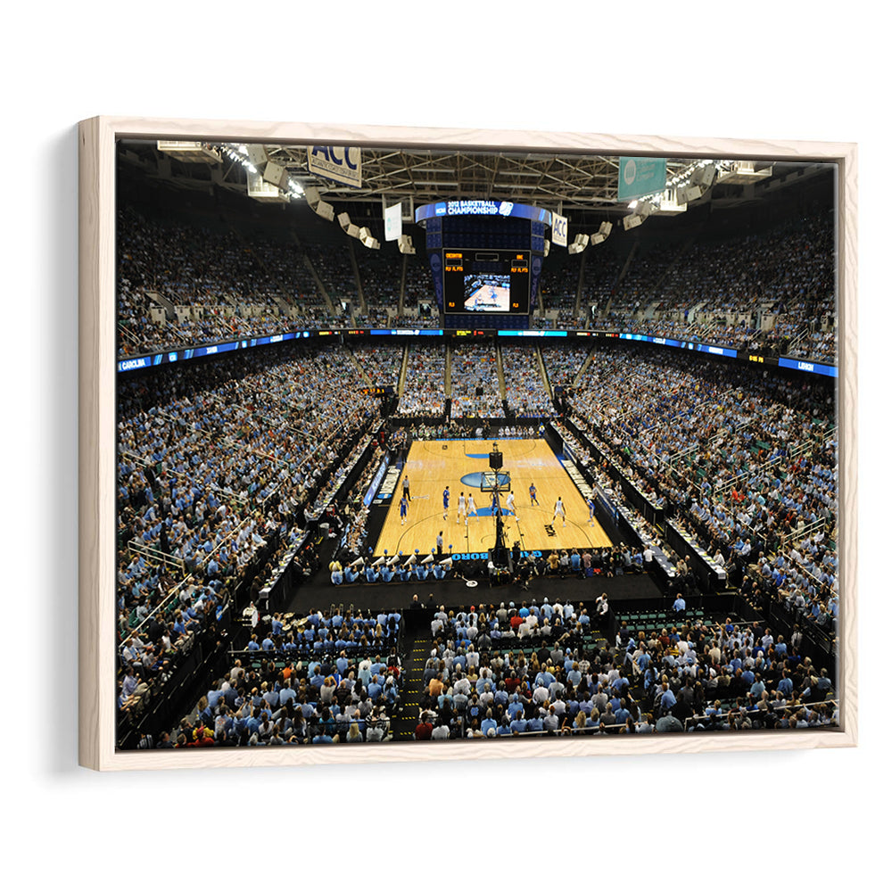 Greensboro Coliseum Complex, Stadium Canvas, Sport Art, Framed Canvas Print Wall Art, Floating Frame