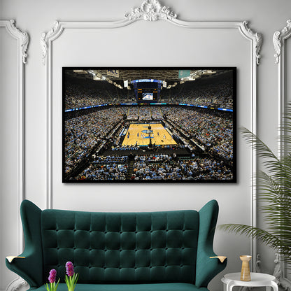 Greensboro Coliseum Complex, Stadium Canvas, Sport Art, Gift for him, Framed Art Print Wall Decor, Picture Framed