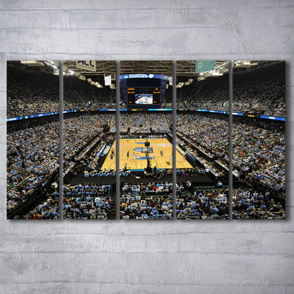 Greensboro Coliseum Complex, Stadium Canvas, Sport Art, 5 Panel B, Extra Large Canvas, Canvas Print Wall Art