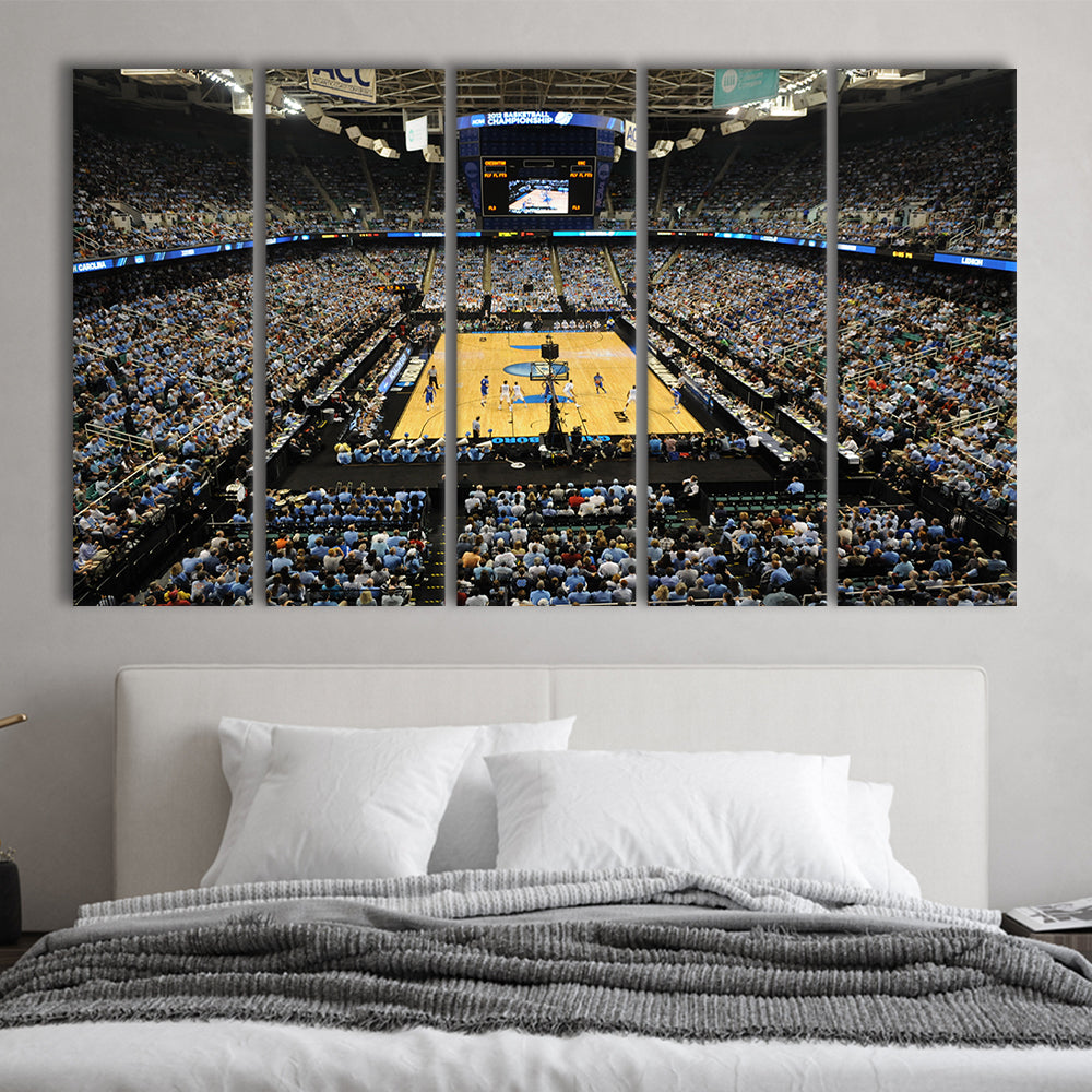Greensboro Coliseum Complex, Stadium Canvas, Sport Art, 5 Panel B, Extra Large Canvas, Canvas Print Wall Art