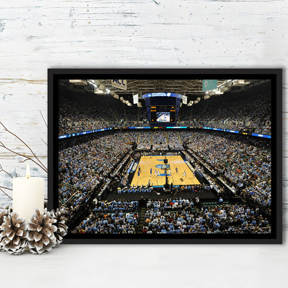 Greensboro Coliseum Complex, Stadium Canvas, Sport Art, Framed Canvas Print Wall Art, Floating Frame